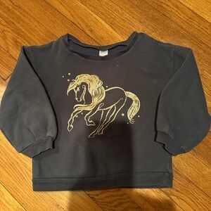 Carter’s Kids Black Unicorn Sweatshirt